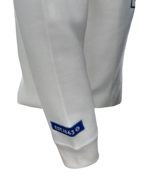 London Underground Unisex Embroidered Sketch Design Sweatshirt, Off White, XS to 4XL, Licensed - British Heritage Brands