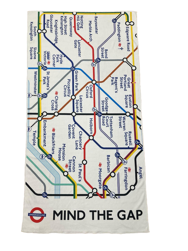 GWCC TFL8401 Licensed London Underground Beach Towel with tube map pri – British Heritage Brands gwcc-tfl8401-licensed-london-underground-beach-towel-with-tube-map-pri-british-heritage-brands