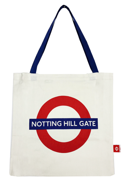 Licensed London Underground Tote Bags, with zip pocket inside, 6 Designs, London,Notting Hill, Camden Town, Oxford Circus, Piccadilly Circus and London Heart, Size 41 x 6 x 40 cm - British Heritage Brands