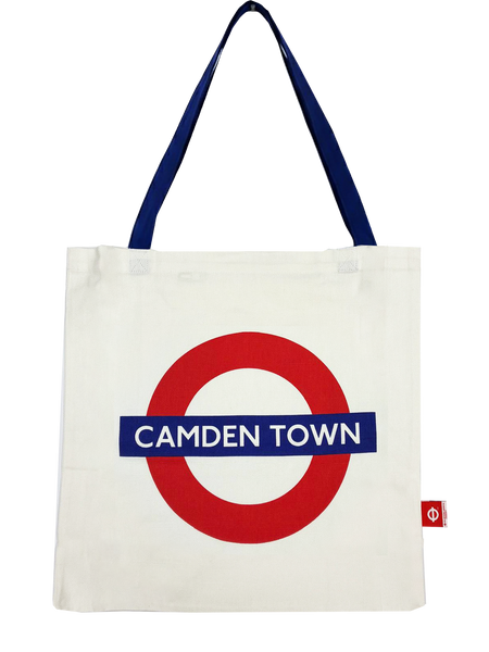Licensed London Underground Tote Bags, with zip pocket inside, 6 Designs, London,Notting Hill, Camden Town, Oxford Circus, Piccadilly Circus and London Heart, Size 41 x 6 x 40 cm - British Heritage Brands