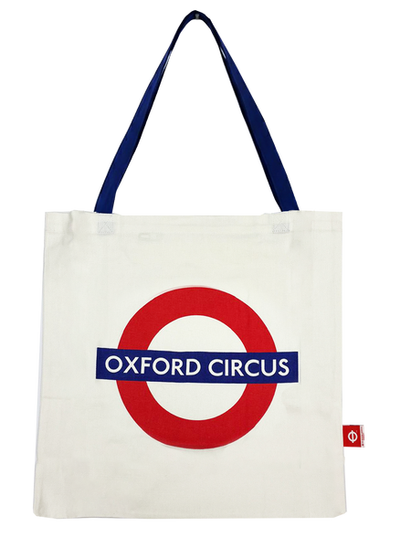 Licensed London Underground Tote Bags, with zip pocket inside, 6 Designs, London,Notting Hill, Camden Town, Oxford Circus, Piccadilly Circus and London Heart, Size 41 x 6 x 40 cm - British Heritage Brands