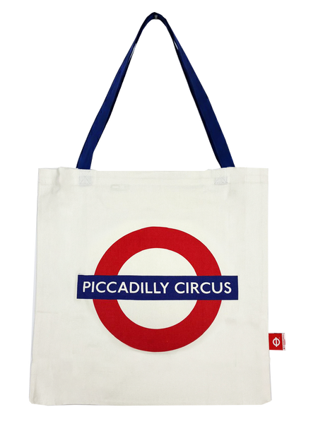 Licensed London Underground Tote Bags, with zip pocket inside, 6 Designs, London,Notting Hill, Camden Town, Oxford Circus, Piccadilly Circus and London Heart, Size 41 x 6 x 40 cm - British Heritage Brands