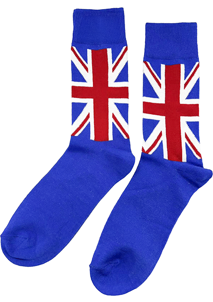 Union Jack British Men Crew Socks and Ankle(trainer) socks, colour Navy and Red, sizes 6-11 (39-46 Euro)
