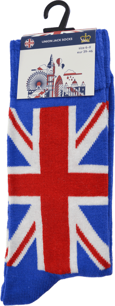 Union Jack British Men Crew Socks and Ankle(trainer) socks, colour Navy and Red, sizes 6-11 (39-46 Euro)