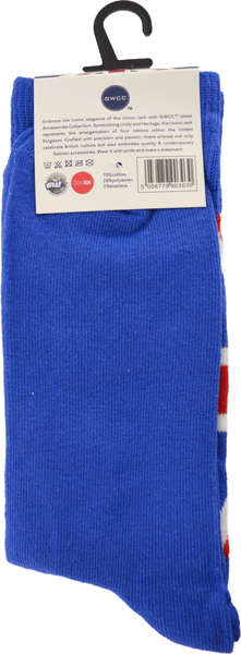 Union Jack British Men Crew Socks and Ankle(trainer) socks, colour Navy and Red, sizes 6-11 (39-46 Euro)