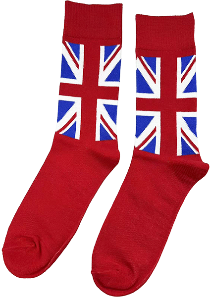 Union Jack British Men Crew Socks and Ankle(trainer) socks, colour Navy and Red, sizes 6-11 (39-46 Euro)