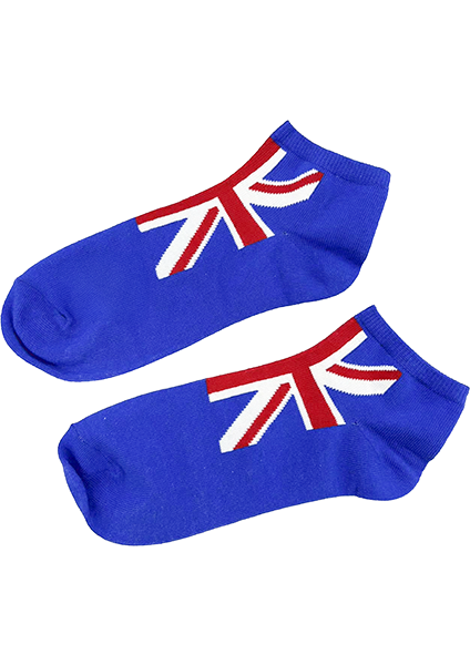 Union Jack British Men Crew Socks and Ankle(trainer) socks, colour Navy and Red, sizes 6-11 (39-46 Euro)