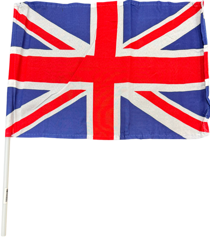 : From .20p Union Jack Hand-Held Flag, 30 x 40 cm, Pack of 20, 100 and 500, British National Flag with Stick, 12 by 16 inches, England, St Georges, English