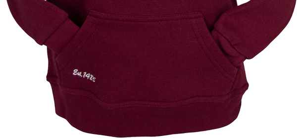 London England Kids Hoodie Hooded Sweatshirt Maroon Colour (LE129K) - British Heritage Brands