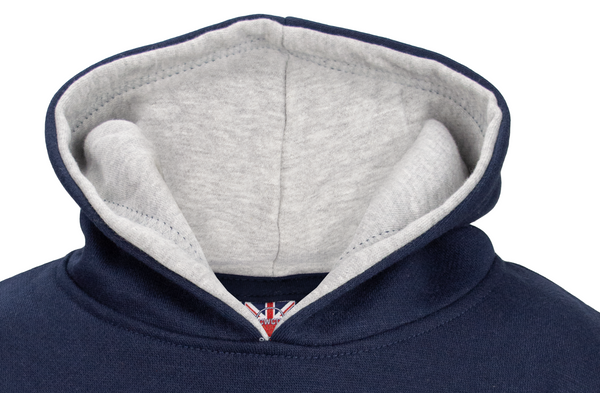 London England Kids Hoodie Hooded Sweatshirt Navy Colour (LE129K) - British Heritage Brands