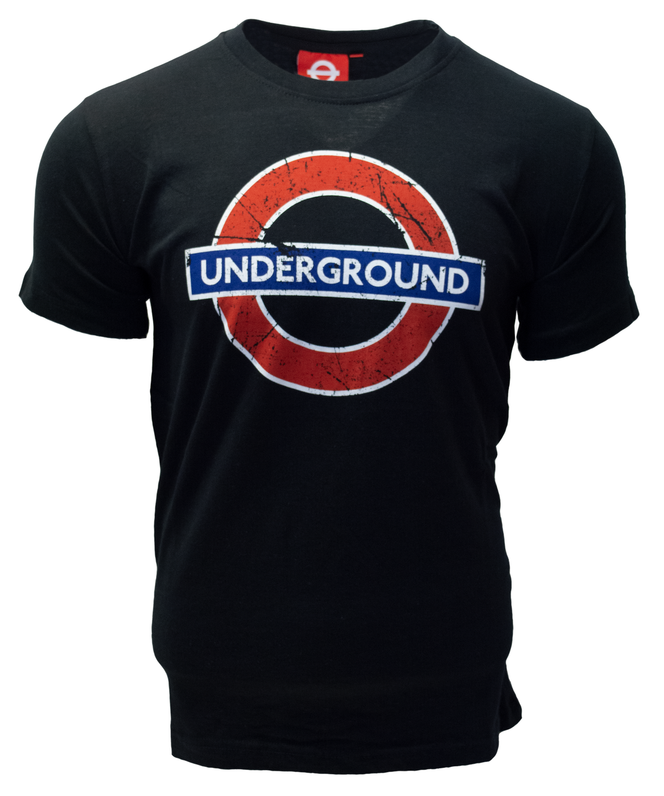 Licensed TFL101UND Unisex London Undergound T Shirt Black