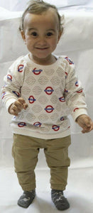 Licensed London Underground Mind the Gap Roundel Baby Sweatshirt New Limited
