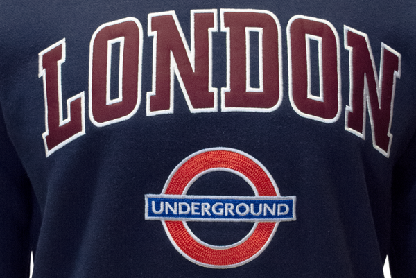 TFL201 Licensed Unisex London Applique Underground Sweatshirt - British Heritage Brands