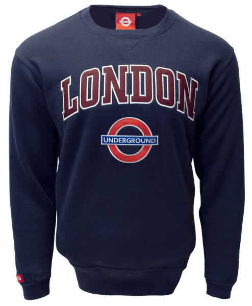 TFL201 Licensed Unisex London Applique Underground Sweatshirt - British Heritage Brands