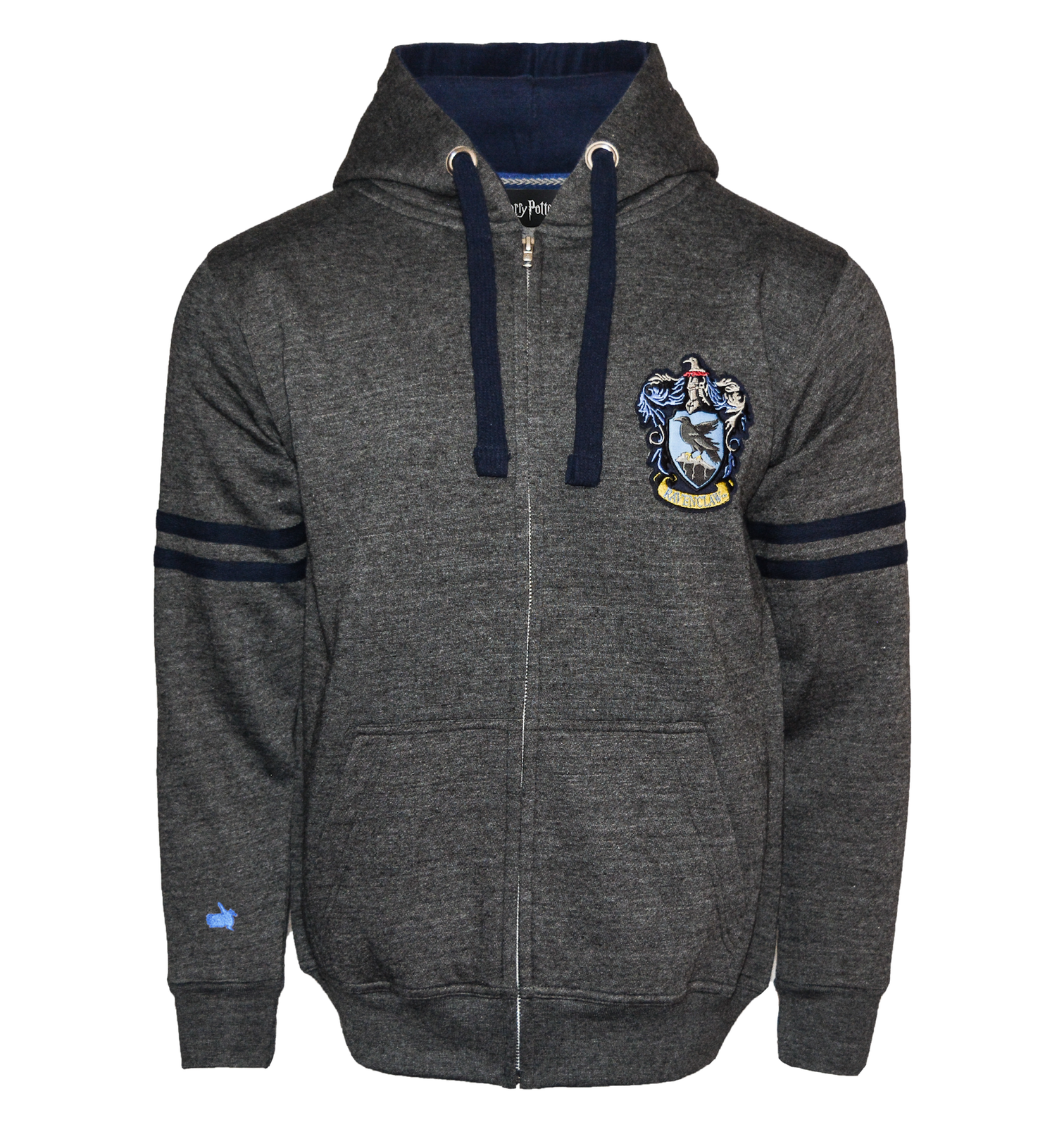 Licensed Harry Potter Unisex Ravenclaw Zipped Hooded Sweatshirt - British Heritage Brands