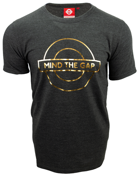 TFL107 Mind the Gap Foil Print Unisex T Shirt London Underground
