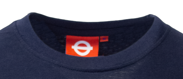 Licensed TFL101MTGN Unisex Mind The Gap Underground London T Shirt Navy
