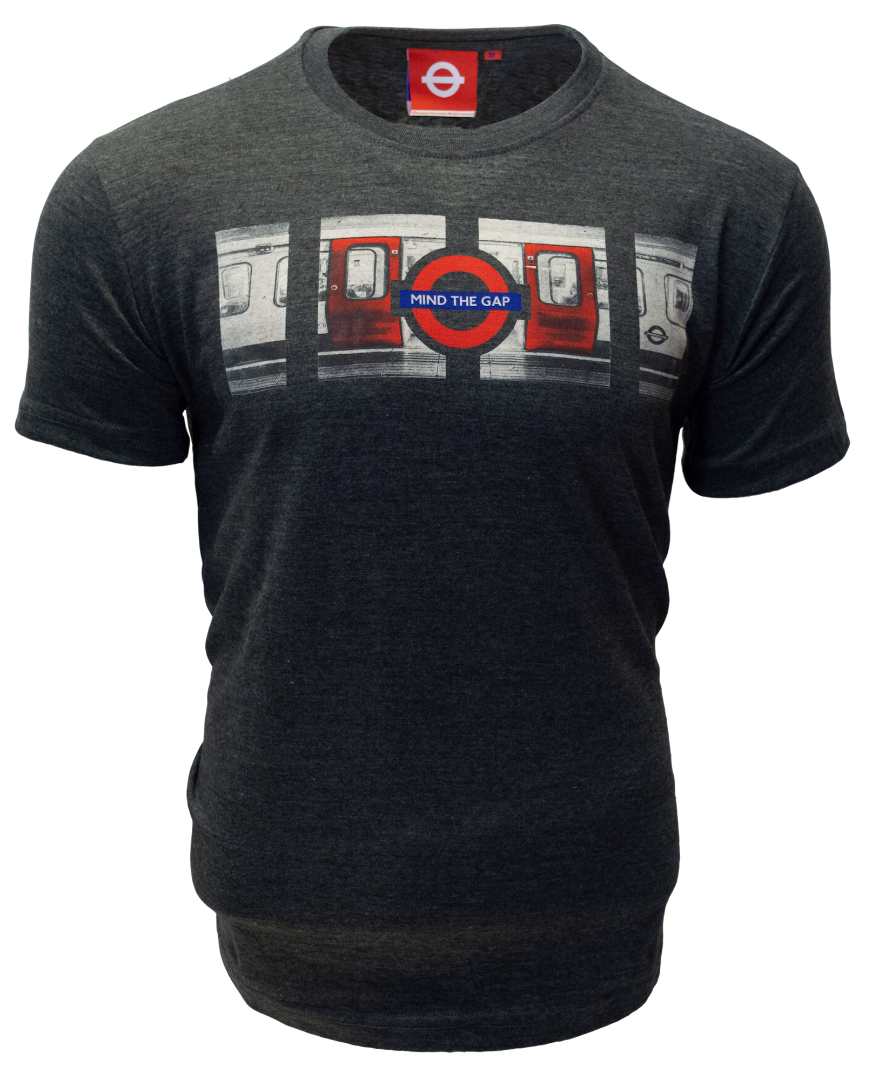 Licensed TFL106 Unisex London Undergound Tube Mind the Gap T Shirt
