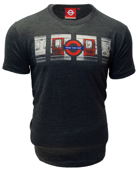 Licensed TFL106 Unisex London Undergound Tube Mind the Gap T Shirt