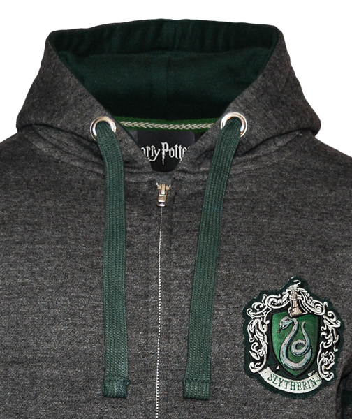 Licensed Harry Potter Unisex Slytherin Zipped Hooded Sweatshirt