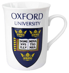 Official Licensed Oxford University Lippy Mug with Shield Crest Print Gift Box