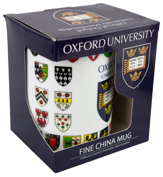 Official Licensed Oxford University College Crest Printed Mug Gift Box