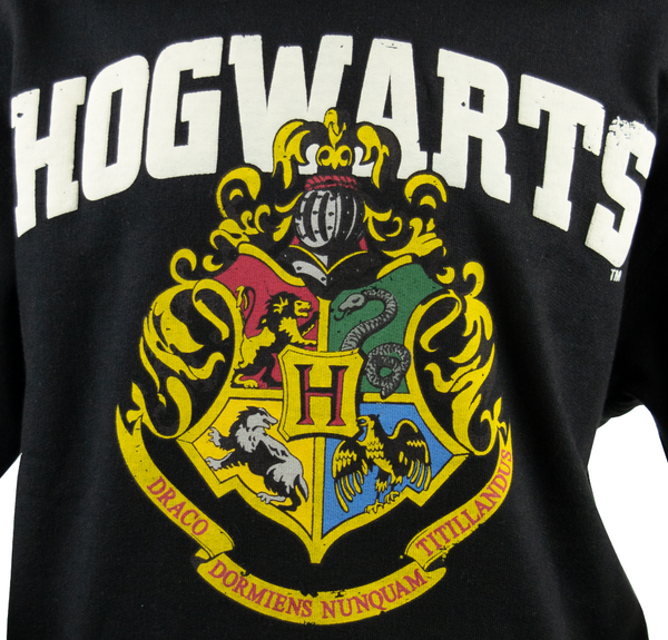 Licensed Unisex Kids Harry Potter Hogwarts Hoodie sizes 1 year to 13 years (1-2) Black