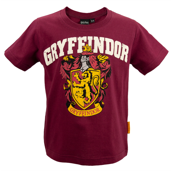 Licensed Kids Unisex Harry Potter Gryffindor T-Shirt Sizes 1 Year to 13 Years