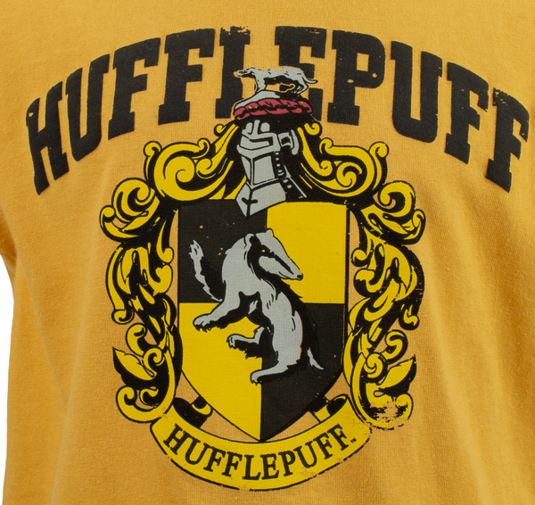 Licensed Kids Unisex Harry Potter Hufflepuff T-Shirt Sizes 1 Year to 13 Years Yellow