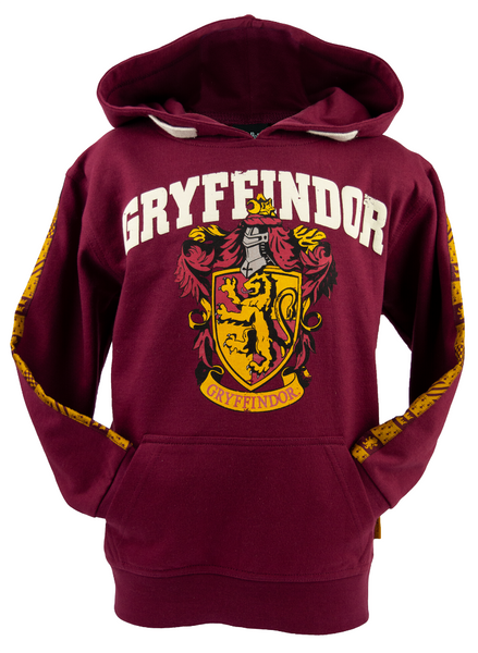 Licensed Unisex Kids Harry Potter Gryffindor Hoodie sizes 1 year to 13 years Maroon