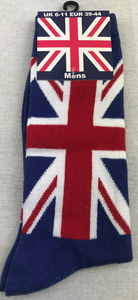 Mens Union Jack Sock Navy Size 6-11(UK) - British Heritage Brands