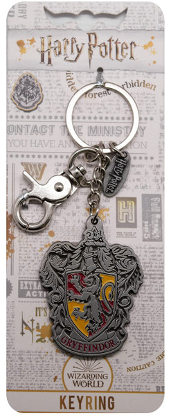 GWCC Official Licensed Harry Potter Gryffindor Pewter Spinning Keyring Keychain rucksack