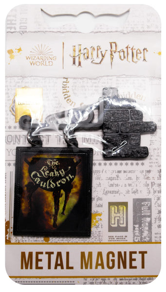 Licensed Harry Potter Leaky Cauldron Sign Fridge Magnet is made out of the metal, glows in the Dark.