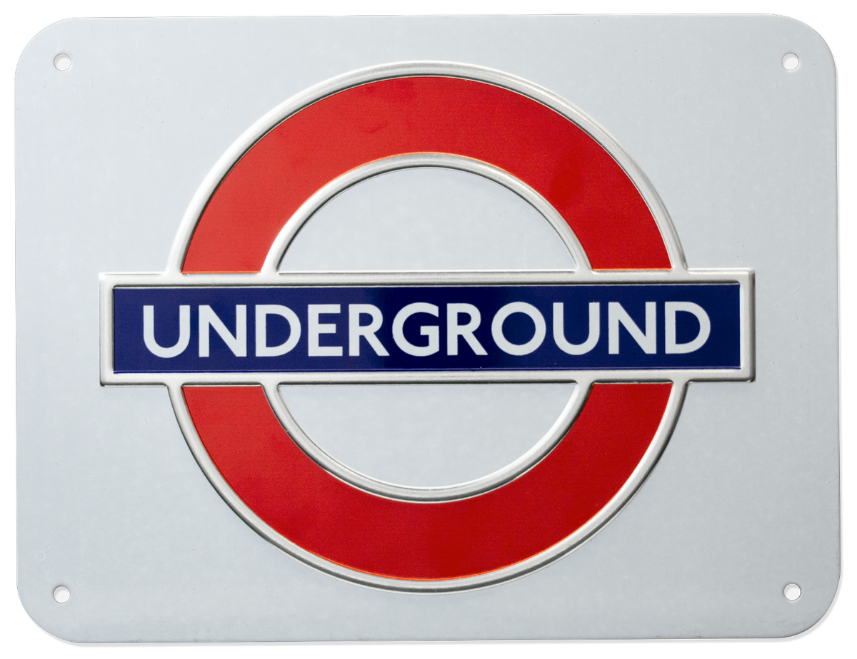 TFL3101 Licensed Underground Metal Sign Large – British Heritage Brands