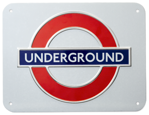 TFL3101 Licensed Underground Metal Sign Large - British Heritage Brands