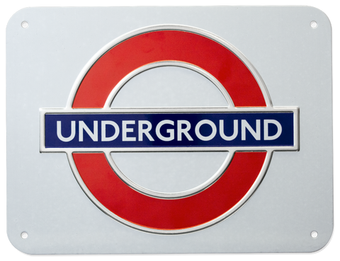 TFL3101 Licensed Underground Metal Sign Large - British Heritage Brands
