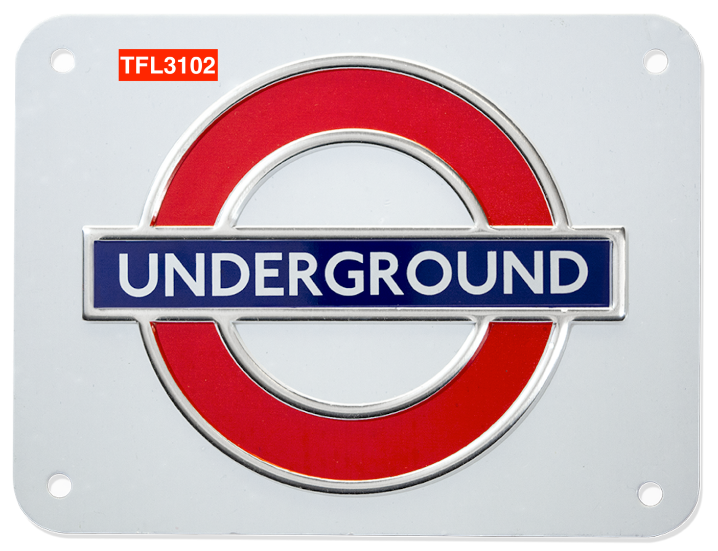 TFL3102 Licensed Underground Metal Sign Medium Size - British Heritage Brands