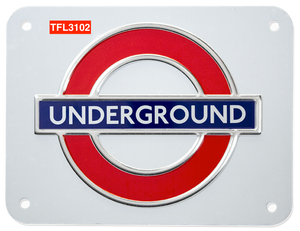 TFL3102 Licensed Underground Metal Sign Medium Size - British Heritage Brands