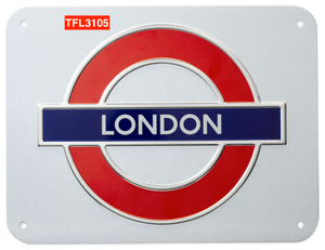 TFL3105 Licensed London Roundel Metal Sign Large - British Heritage Brands
