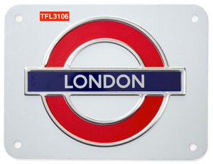 TFL3106 Licensed London Roundel Metal Sign Medium Size - British Heritage Brands