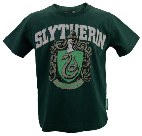 Licensed Kids Unisex Harry Potter Slytherin T-Shirt Sizes 1 Year to 13 Years (9-10) Green