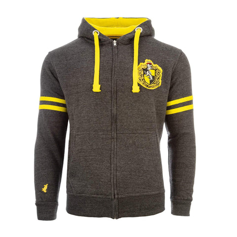 Harry Potter Zipped Hoodie with Drawstrings (Medium, Hufflepuff)