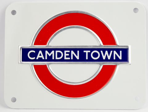 TFL3110 Licensed Camden Town Underground Metal Sign Medium Size - British Heritage Brands