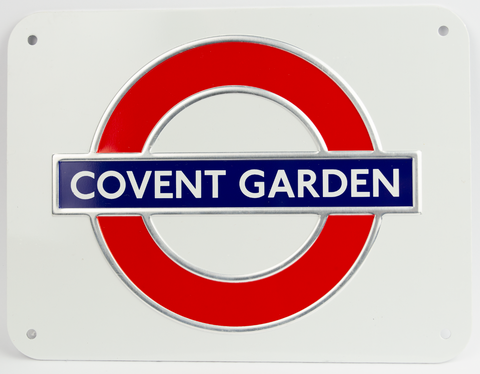 TFL3111 Licensed Covent Garden Underground Metal Sign Large - British Heritage Brands