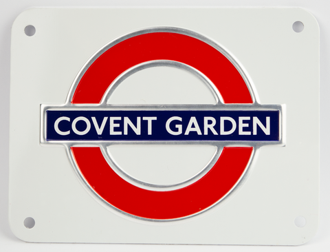 TFL3112 Licensed Covent Garden Underground Metal Sign Medium Size - British Heritage Brands