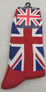 Ladies Union Jack Sock Red Size 4-7 (UK) - British Heritage Brands