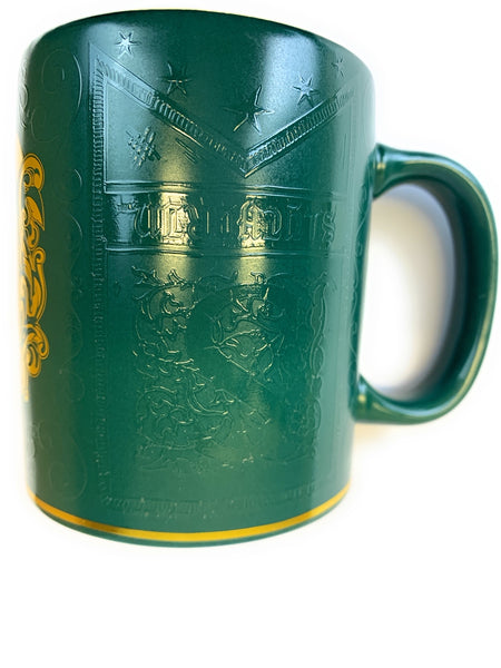 Official Harry Potter Slytherin Mug with Gold Foil and Embossed 3D Logo in a Box