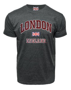 LE105CM Unisex London england Applique Embroidery T Shirt - British Heritage Brands