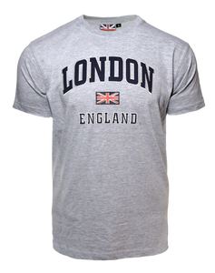 LE105GN Unisex London england Applique Embroidery T Shirt - British Heritage Brands