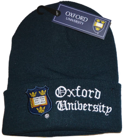 OUB101 Licensed Unisex Oxford University Ski Hat Navy - British Heritage Brands